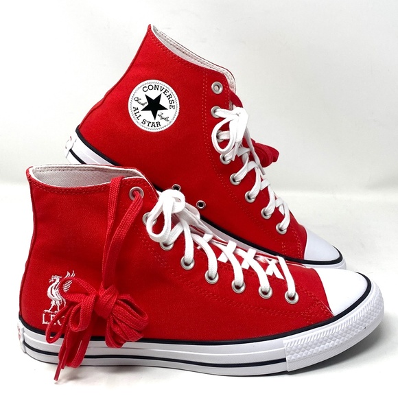 Converse x Liverpool F.C. Ctas High Sneakers Women Size Shoes Red Canvas A07260F - Picture 1 of 11